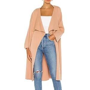 Alice + Olivia Hester Knit Coat in Rose Tan Rose Tan XS/S